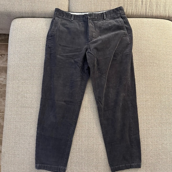 H&M Black Corduroy Pants Relaxed Fit - Picture 1 of 4